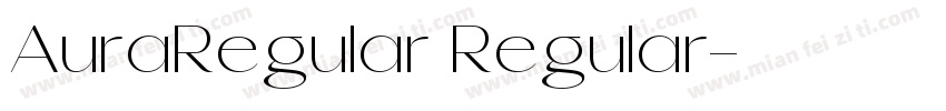 AuraRegular Regular字体转换